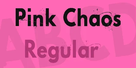 Pink Chaos font