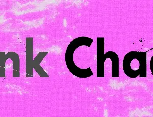 Pink Chaos font