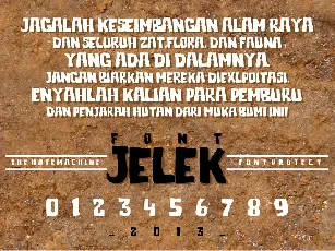 Jelek font