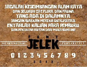 Jelek font