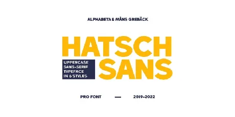 Hatsch Sans font