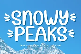 Snowy Peaks Display font