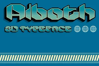 Alboth 3D font