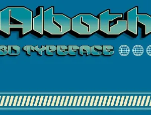 Alboth 3D font