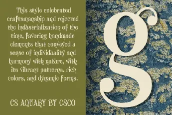 CS Aquary font