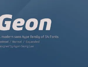 Geon Family font