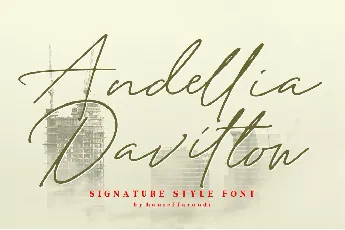 Andellia Davilton font