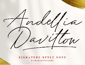 Andellia Davilton font