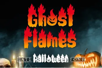 Ghost Flames - Personal Use font