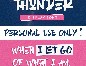 Love & Thunder font