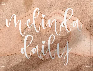 melinda daily font