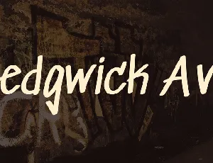 Sedgwick Ave font