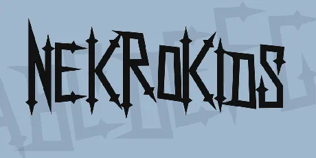 NekroKids font