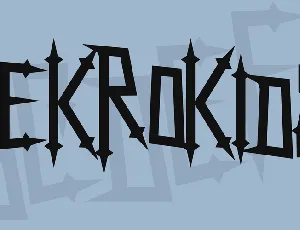 NekroKids font