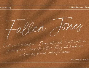 Fallen Jones font