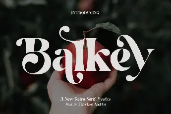 Balkey font