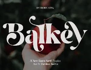 Balkey font