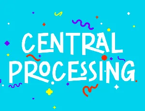 Central Processing font