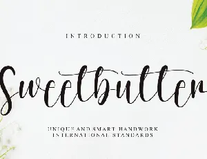 Sweetbutter font