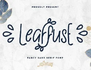 Leaffuse Display font