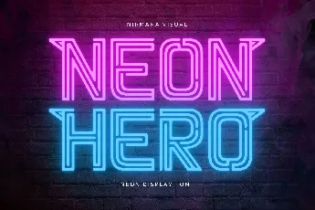 Neon Hero - Demo Version font