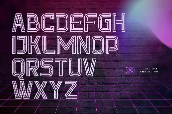 Neon Hero - Demo Version font