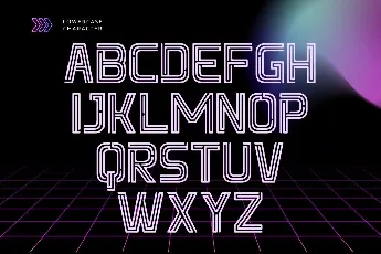 Neon Hero - Demo Version font