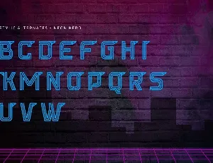 Neon Hero - Demo Version font