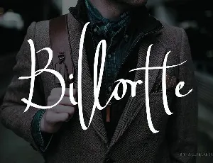 Billortte Script font