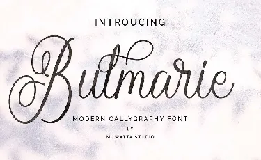 Bulmarie font