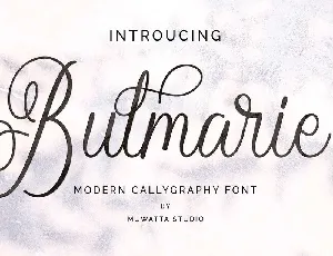 Bulmarie font