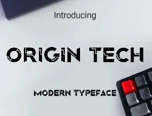 Origin Tech font