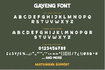 GAYENG font