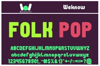 MICRO POP font