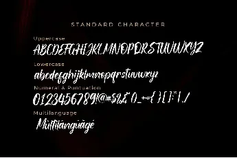 Stright font