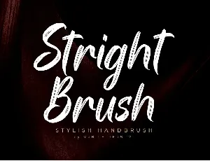 Stright font