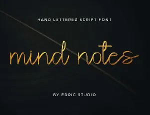 Mind Notes Handwritten font