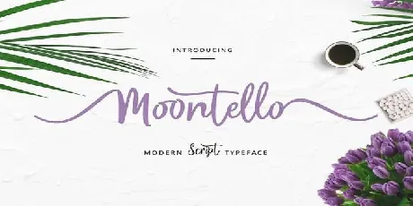 Moontello font