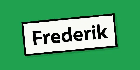 Frederik font