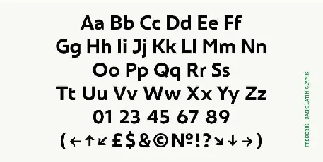 Frederik font