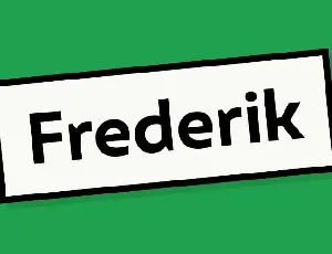 Frederik font