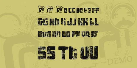 FT 3 the hard way Overrun font