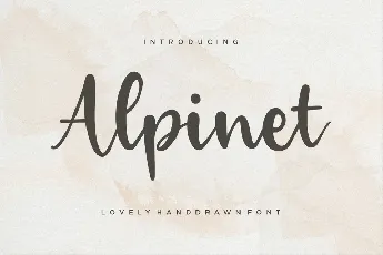 Alpinet font