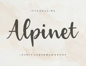 Alpinet font