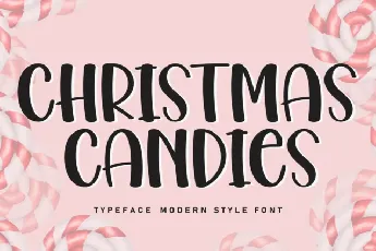 Christmas Candies Display font