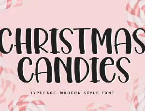 Christmas Candies Display font