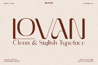 Lovan font