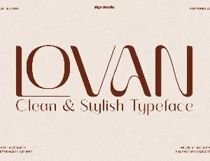 Lovan font