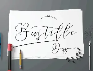 Bastille Day Script font