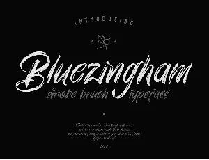 Bluezingham font